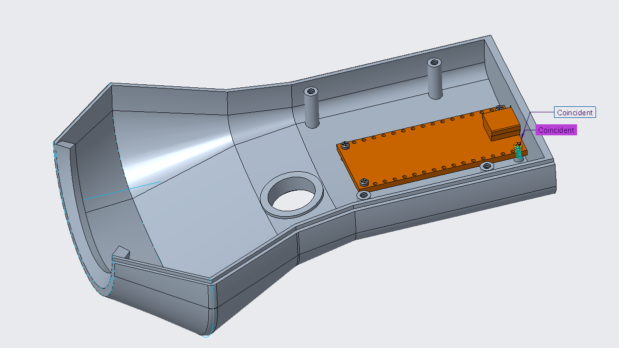 11.	Micro-controller Mounted to “Outer Cover Top” 